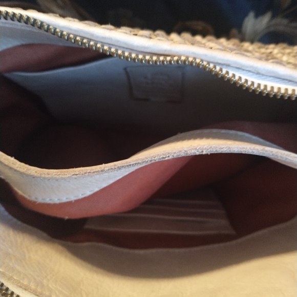 AMAZING GIORGIO DEL RE INTERWOVEN LEATHER HANDBAG - Picture 8 of 13